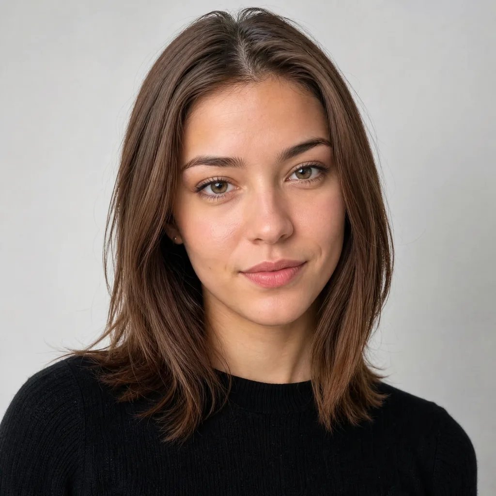 Base portrait photo before adding bangs