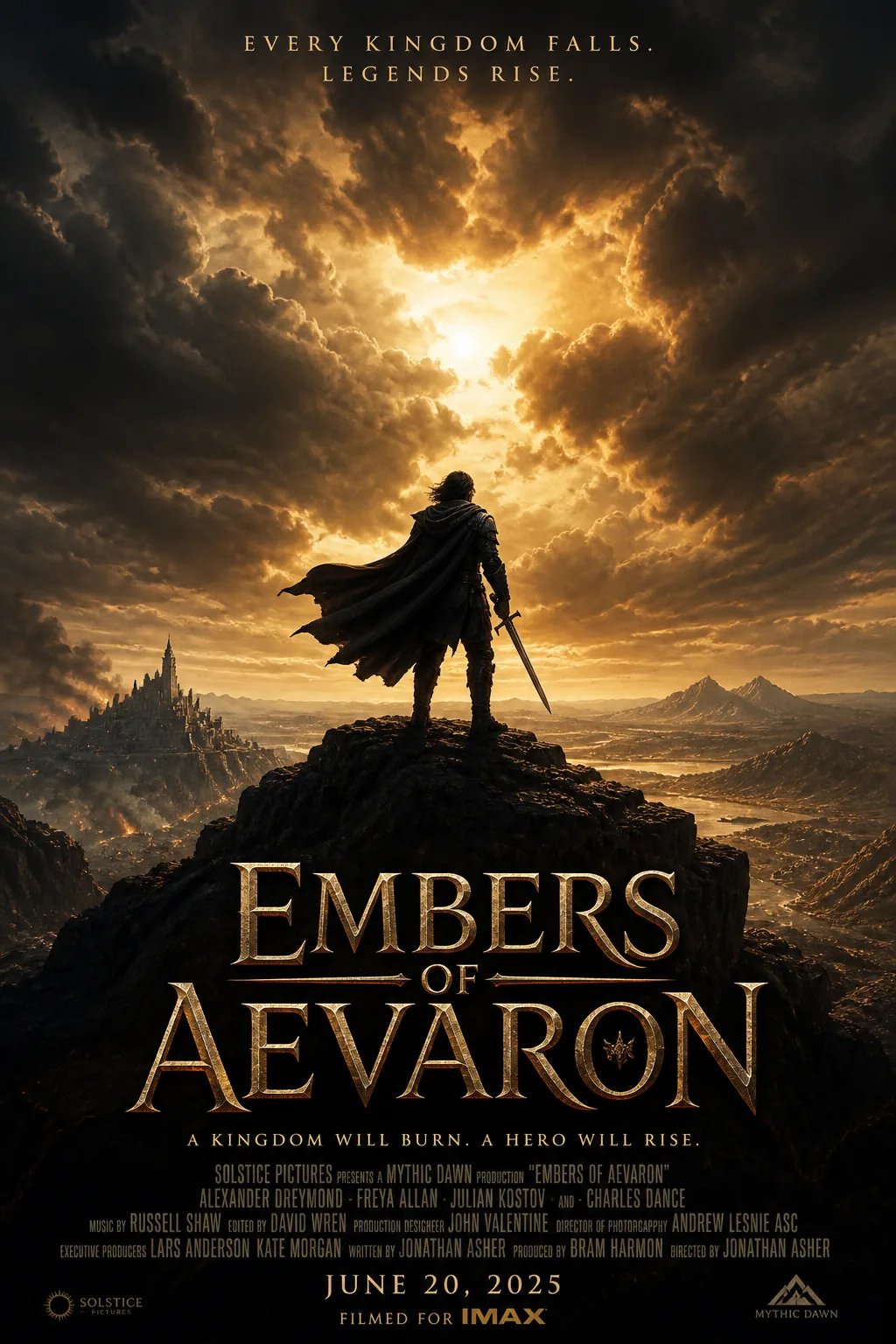 Cinematic movie poster made with the Creating Image AI poster maker