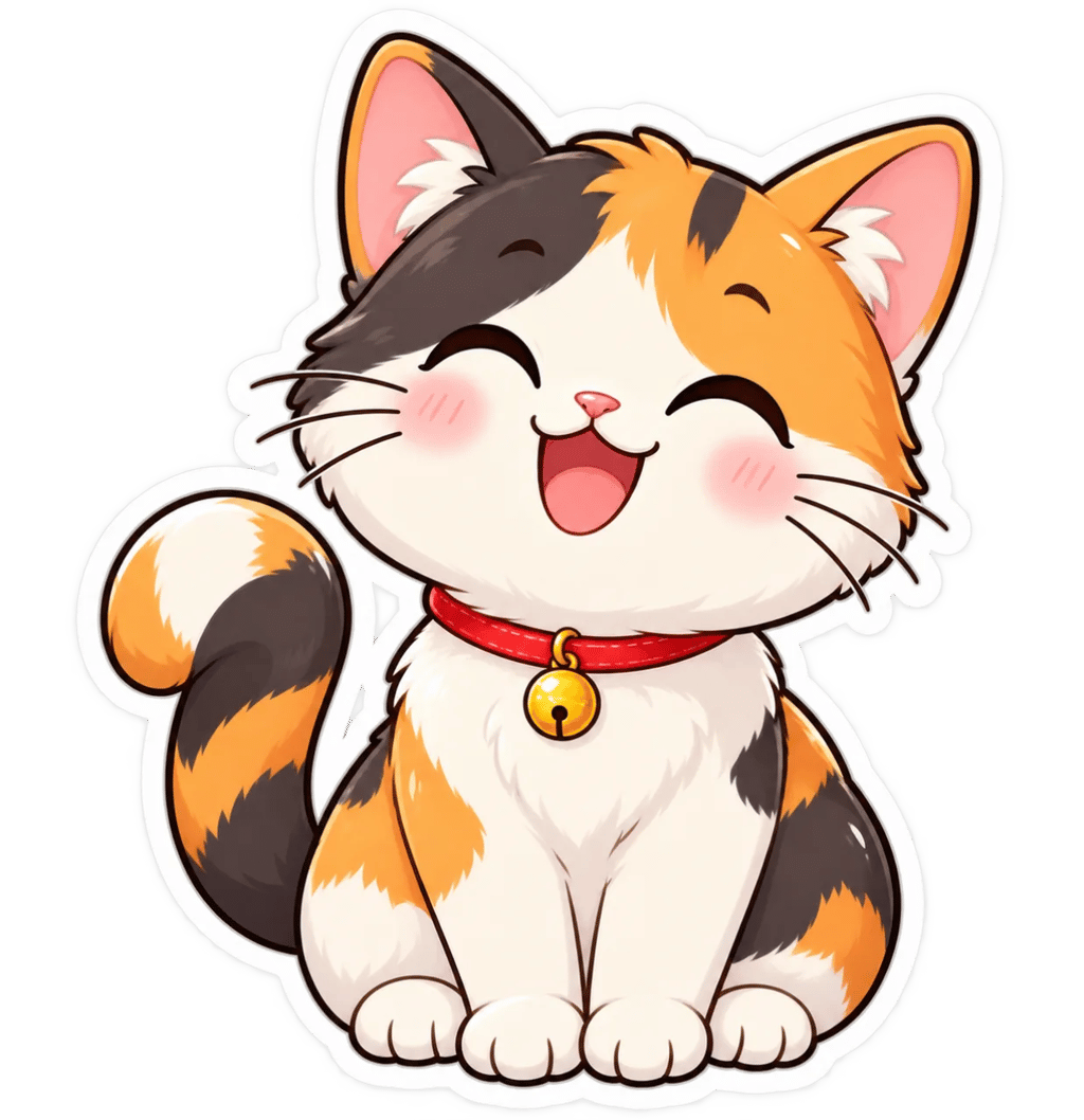 An AI sticker generator creating a cute animal sticker design