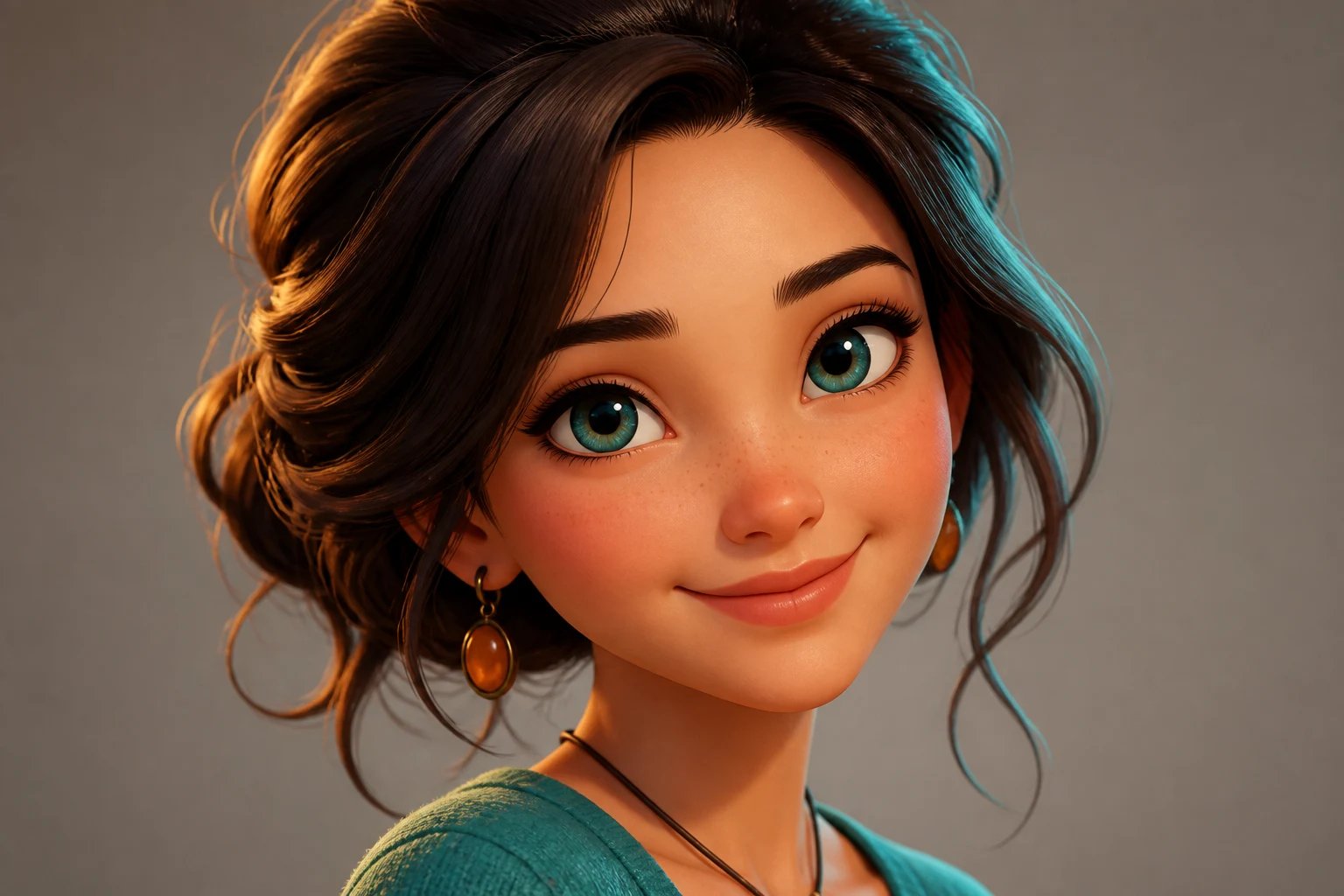 An AI cartoon generator restyling a selfie into a 3D-animated cartoon